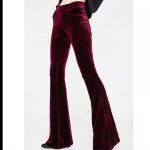 ☮️BLANC NYC☮️DEEP WINE VELVET BELLS